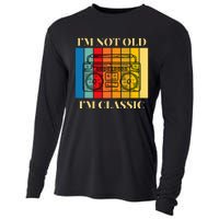 I'm Not Old I'm Classic 80s 90s Stereo Graphic Retro Vintage Cooling Performance Long Sleeve Crew