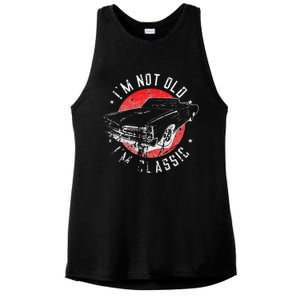 I'm Not Old I'm Classic Funny Retro Cool Car Graphic Ladies PosiCharge Tri-Blend Wicking Tank