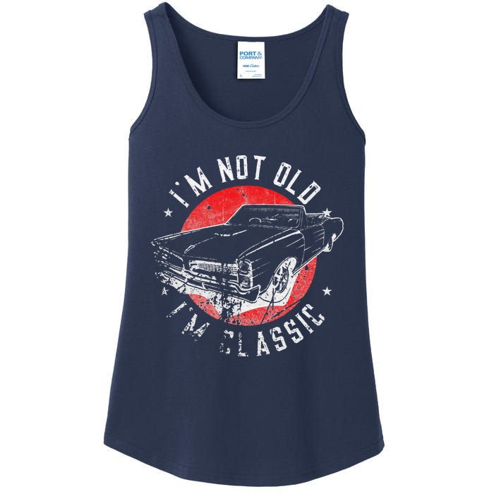 I'm Not Old I'm Classic Funny Retro Cool Car Graphic Ladies Essential Tank