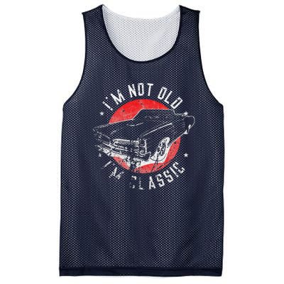 I'm Not Old I'm Classic Funny Retro Cool Car Graphic Mesh Reversible Basketball Jersey Tank