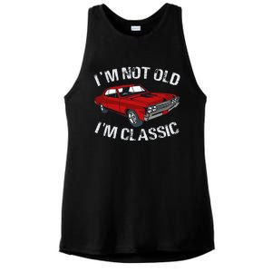 I'm Not Old I'm Classic Funny Car Graphic Gifts For Dad Ladies PosiCharge Tri-Blend Wicking Tank