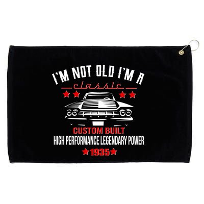 Im Not Old Im A Classic Custom Built 1935 90th Birthday Grommeted Golf Towel