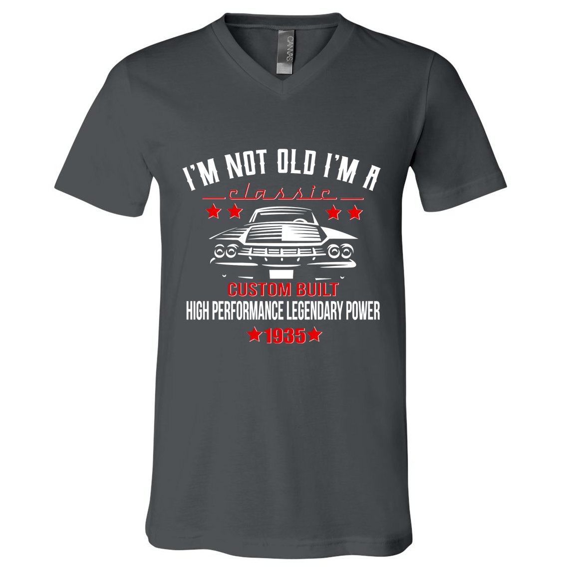 Im Not Old Im A Classic Custom Built 1935 90th Birthday V-Neck T-Shirt