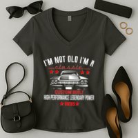 Im Not Old Im A Classic Custom Built 1935 90th Birthday Women's V-Neck T-Shirt