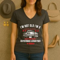 Im Not Old Im A Classic Custom Built 1935 90th Birthday Women's V-Neck T-Shirt
