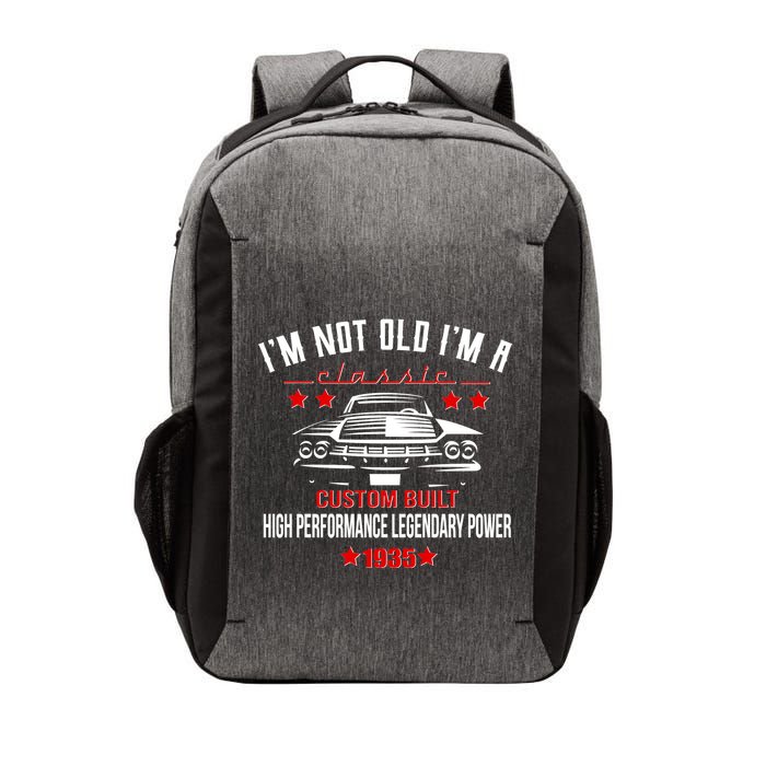 Im Not Old Im A Classic Custom Built 1935 90th Birthday Vector Backpack