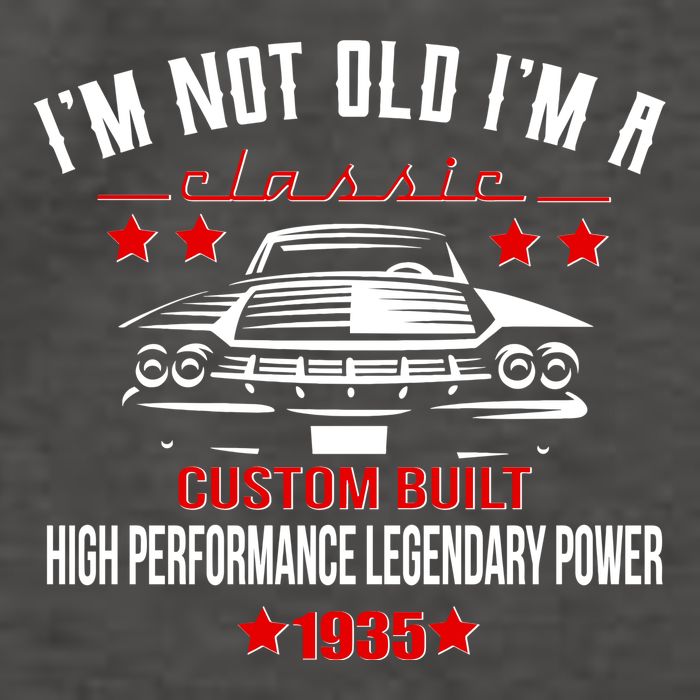 Im Not Old Im A Classic Custom Built 1935 90th Birthday Vector Backpack