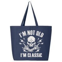 I'm Not Old I'm Classic Funny Rock On Skull for & Wo 25L Jumbo Tote