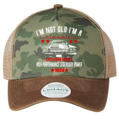 IM Not Old IM A Classic Custom Built 1924 100th Birthday Legacy Tie Dye Trucker Hat