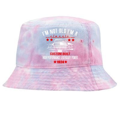 IM Not Old IM A Classic Custom Built 1924 100th Birthday Tie-Dyed Bucket Hat