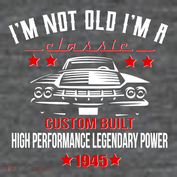 Im Not Old Im A Classic Custom Built 1945 80th Birthday Women's V-Neck T-Shirt