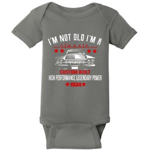 Im Not Old Im A Classic Custom Built 1934 90th Birthday Baby Bodysuit