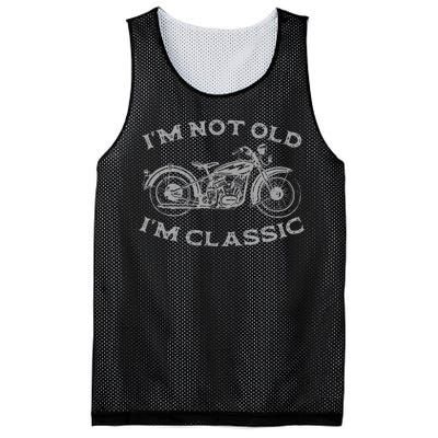 IM Not Old IM Classic Funny Motorcycle Mesh Reversible Basketball Jersey Tank