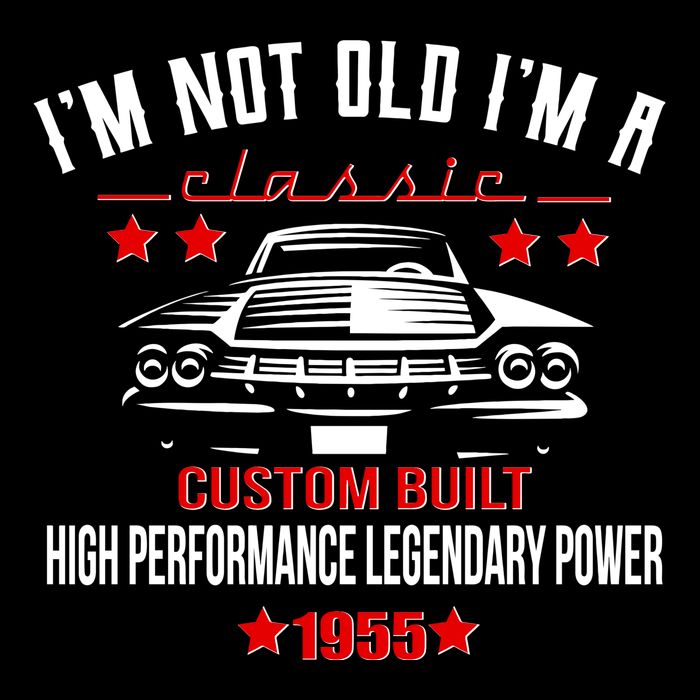 Im Not Old Im A Classic Custom Built 1955 70th Birthday Impact Tech Backpack