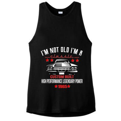Im Not Old Im A Classic Custom Built 1965 60th Birthday Ladies PosiCharge Tri-Blend Wicking Tank