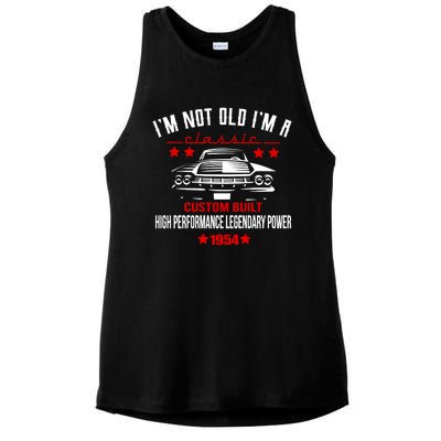 Im Not Old Im A Classic Custom Built 1954 70th Birthday Ladies PosiCharge Tri-Blend Wicking Tank