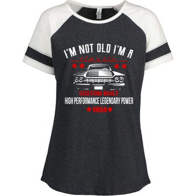 Im Not Old Im A Classic Custom Built 1954 70th Birthday Enza Ladies Jersey Colorblock Tee