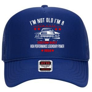 Im Not Old Im A Classic Custom Built 1954 70th Birthday High Crown Mesh Back Trucker Hat