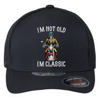 IM Not Old IM Classic Motorcycle Biker Skeleton Halloween Flexfit Unipanel Trucker Cap