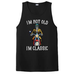 IM Not Old IM Classic Motorcycle Biker Skeleton Halloween PosiCharge Competitor Tank