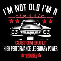 Im Not Old Im A Classic Custom Built 1985 40th Birthday 16 in Basic Backpack