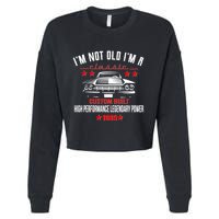 Im Not Old Im A Classic Custom Built 1985 40th Birthday Cropped Pullover Crew