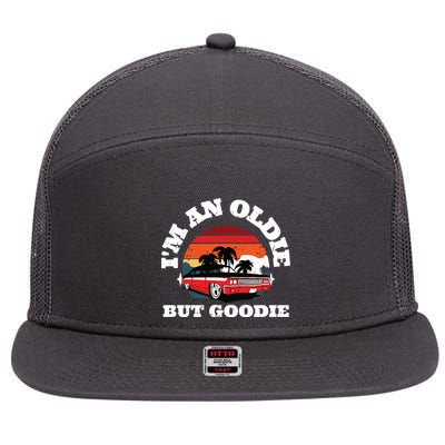 Im Not Old Im Classic Funny Car Graphic Design 7 Panel Mesh Trucker Snapback Hat