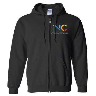 International Network Of Creatives Premium Full Zip Hoodie