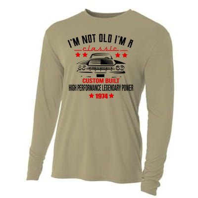 Im Not Old Im A Classic Custom Built 1974 50th Birthday Cooling Performance Long Sleeve Crew