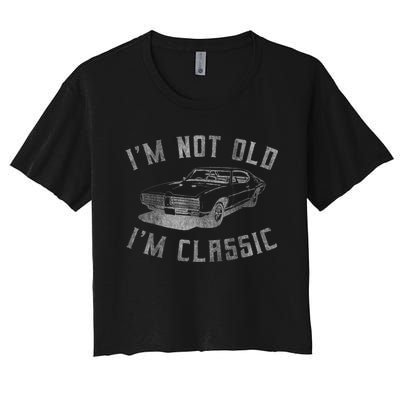 IM Not Old IM Classic Women's Crop Top Tee