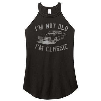 IM Not Old IM Classic Women's Perfect Tri Rocker Tank