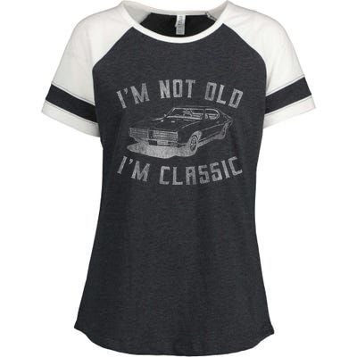 IM Not Old IM Classic Enza Ladies Jersey Colorblock Tee