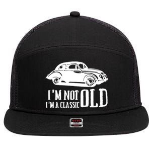 IM Not Old IM Classic Cars 7 Panel Mesh Trucker Snapback Hat