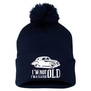 IM Not Old IM Classic Cars Pom Pom 12in Knit Beanie