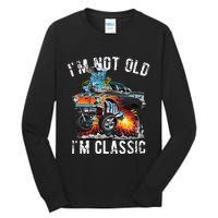 I'm Not Old I'm Classic Hotrod Cartoon Car Distressed Design Tall Long Sleeve T-Shirt