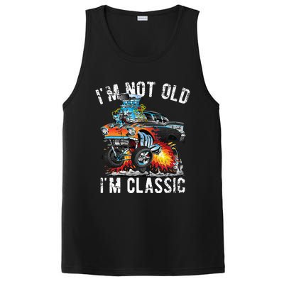 I'm Not Old I'm Classic Hotrod Cartoon Car Distressed Design PosiCharge Competitor Tank