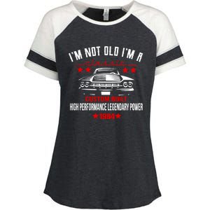 IM Not Old IM A Classic Custom Built 1984 40th Birthday Enza Ladies Jersey Colorblock Tee