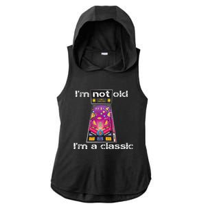 IM Not Old IM Classic Pinball Machine Ladies PosiCharge Tri-Blend Wicking Draft Hoodie Tank