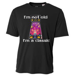 IM Not Old IM Classic Pinball Machine Cooling Performance Crew T-Shirt