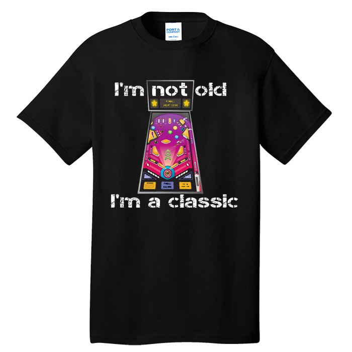 IM Not Old IM Classic Pinball Machine Tall T-Shirt