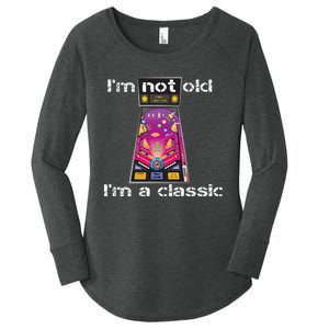 IM Not Old IM Classic Pinball Machine Women's Perfect Tri Tunic Long Sleeve Shirt