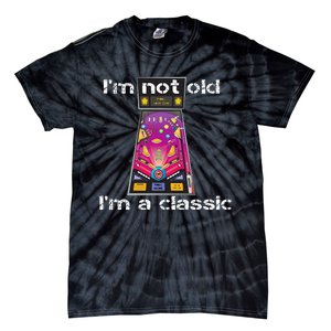 IM Not Old IM Classic Pinball Machine Tie-Dye T-Shirt