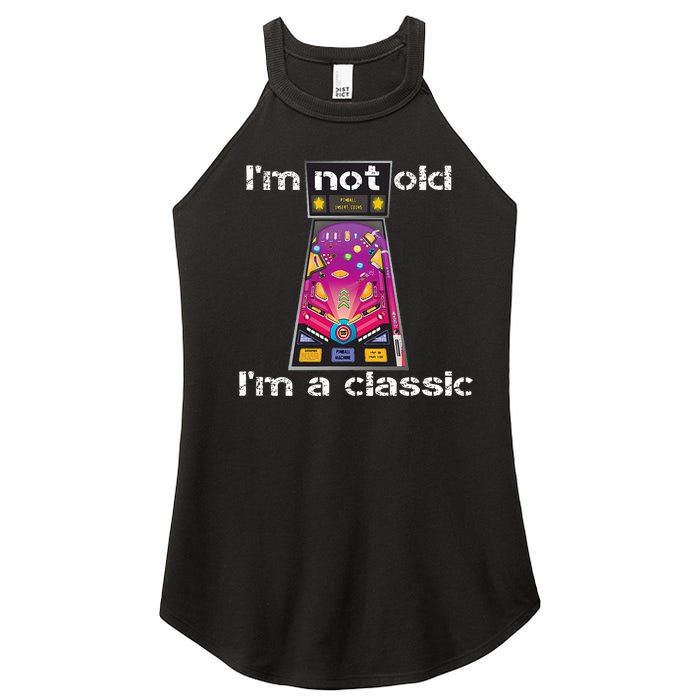 IM Not Old IM Classic Pinball Machine Women's Perfect Tri Rocker Tank