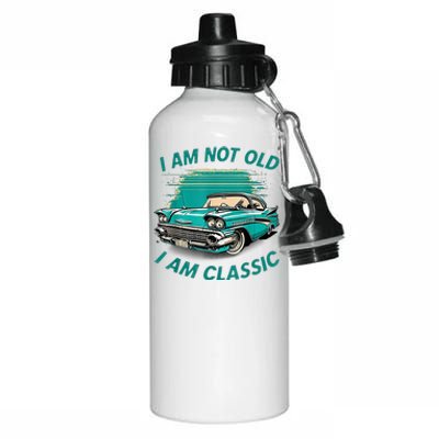 I'm Not Old I'm Classic Funny Car Graphic Aluminum Water Bottle