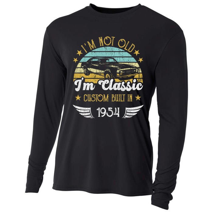 IM Not Old IM Classic Car Vintage 1954 Birthday Cooling Performance Long Sleeve Crew