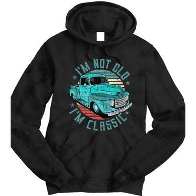 Im Not Old Im Classic Funny Retro Cool Car Vintage Tie Dye Hoodie