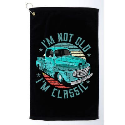 Im Not Old Im Classic Funny Retro Cool Car Vintage Golf Towel