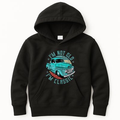 Im Not Old Im Classic Funny Retro Cool Car Vintage Kids Hoodie