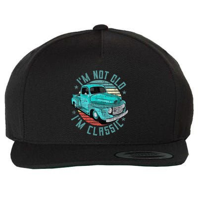 Im Not Old Im Classic Funny Retro Cool Car Vintage Wool Snapback Cap