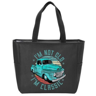 Im Not Old Im Classic Funny Retro Cool Car Vintage Zip Tote Bag